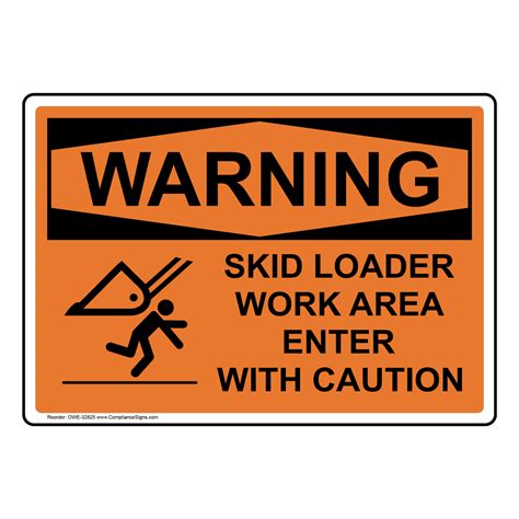 aha for skid steer|skid steer loader warning.